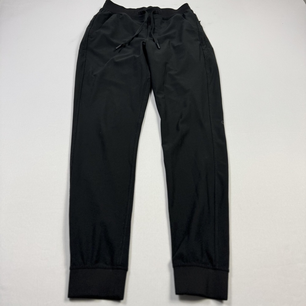 Birddogs Joggers Mens Small Black Lined Athletic Pants Drawstring Zip Pocket